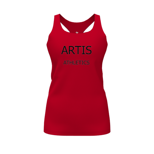 [FT0TRBRD-FYS-LOGO2] Decker Racerback Tank Top (Female Youth S, Red)