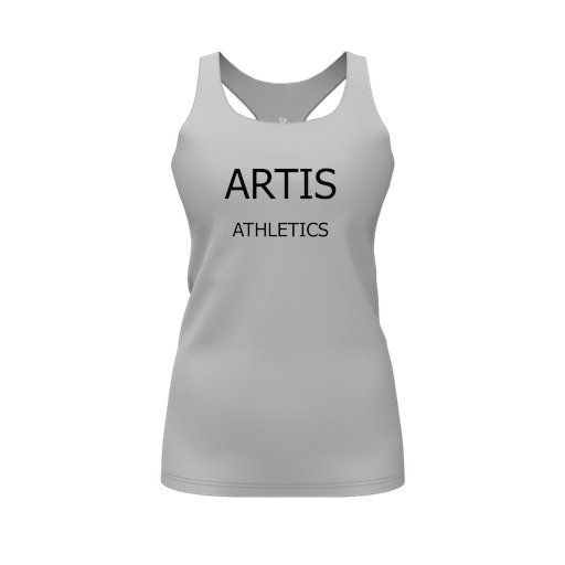 [FT0TRBGY-FYS-LOGO2] Decker Racerback Tank Top (Female Youth S, Gray)