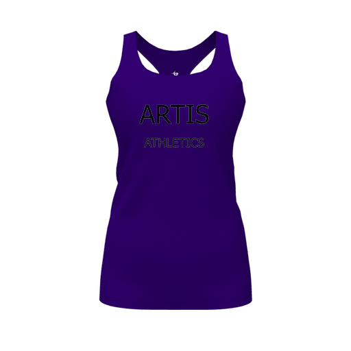[FT0TRBPP-FYS-LOGO2] Decker Racerback Tank Top (Female Youth S, Purple)