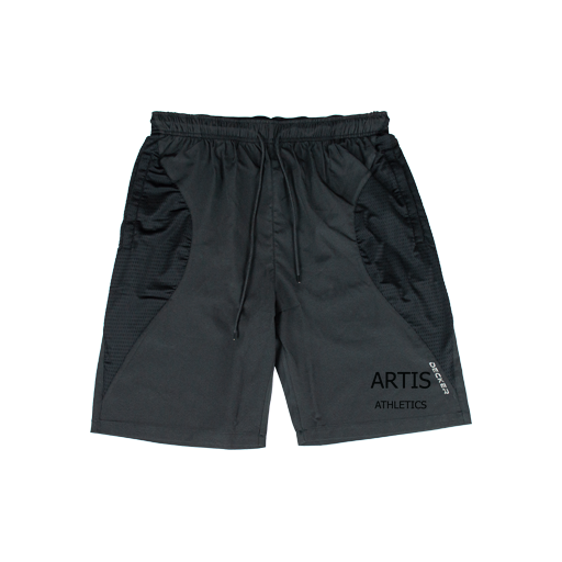 [CUS-DFW-SHOR-PER-CRV-BLK-YXXS-LOGO2] Shorts (Curve Shorts) (Youth XXS, Black)