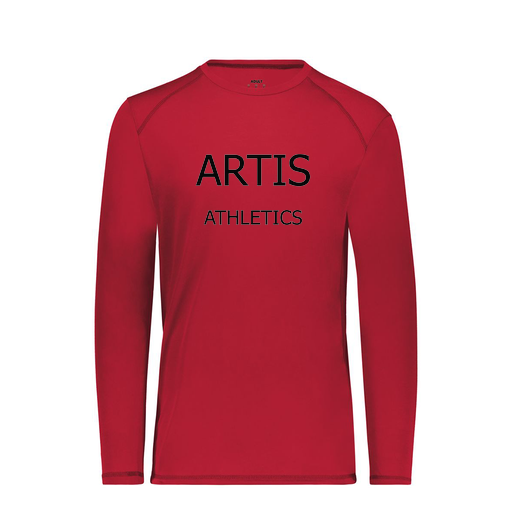 [6845.083.S-LOGO2] Men's SoftTouch Long Sleeve (Adult S, Red)