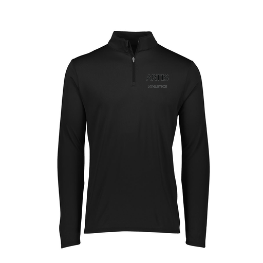 [FTLQFLBK-FAXS-LOGO2] Decker Women's Flex-Lite 1/4 Zip Shirt (Female Adult XS, Black)