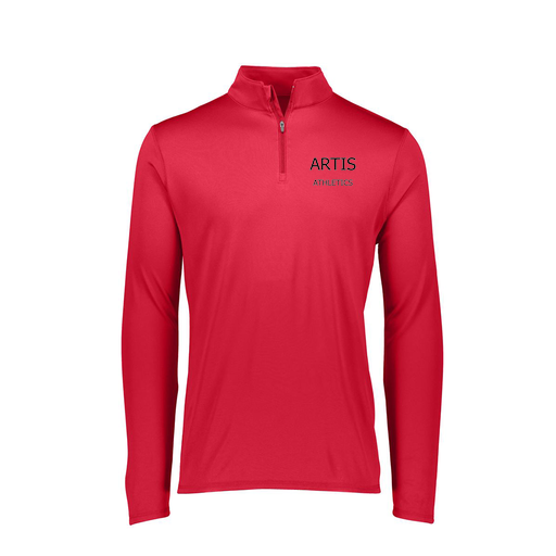 [FTLQFLRD-FAXS-LOGO2] Decker Women's Flex-Lite 1/4 Zip Shirt (Female Adult XS, Red)