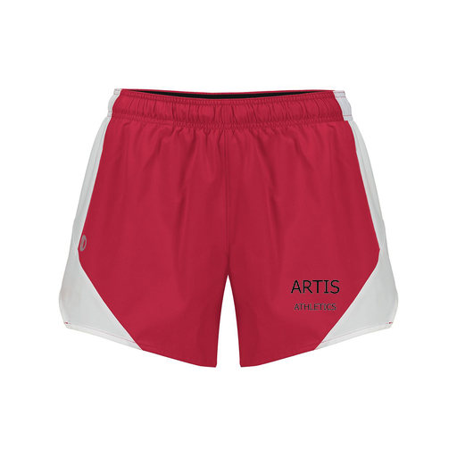 [229489.H01.S-LOGO2] Girls Olympus Shorts (Female Youth S, Red)