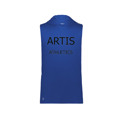 [222590.060.XS-LOGO2] Men's CoolDry Sleeveless Hoodie (Adult XS, Royal)