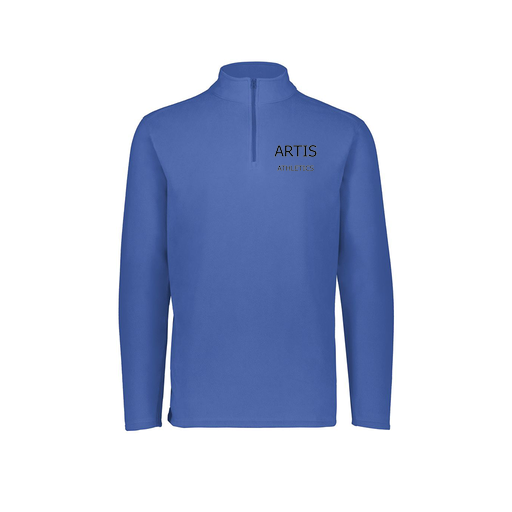 [6863.060.XS-LOGO2] Men's MicroFleece 1/4 Zip Pullover (Adult XS, Royal)