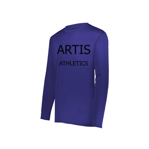 [222822.747.XS-LOGO2] Men's LS Smooth Sport Shirt (Adult XS, Purple)