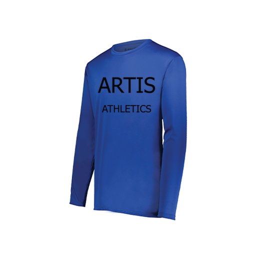 [222822.060.XS-LOGO2] Men's LS Smooth Sport Shirt (Adult XS, Royal)