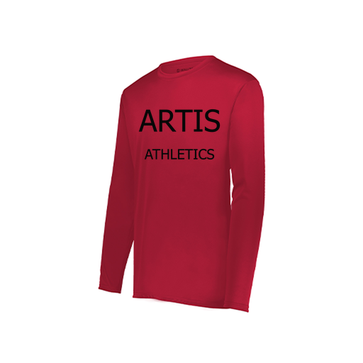 [222822.083.XS-LOGO2] Men's LS Smooth Sport Shirt (Adult XS, Red)