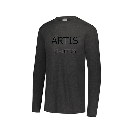 [FTLCUBBK-AXS-LOGO2] Decker Men's Tri-Blend T-Shirt - Long Sleeve (Adult XS, Black)
