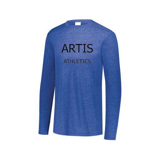 [FTLCUBRY-AXS-LOGO2] Decker Men's Tri-Blend T-Shirt - Long Sleeve (Adult XS, Royal)