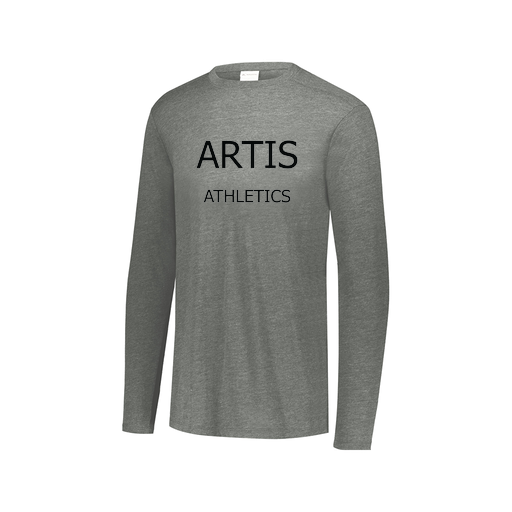 [FTLCUBGY-AXS-LOGO2] Decker Men's Tri-Blend T-Shirt - Long Sleeve (Adult XS, Gray)
