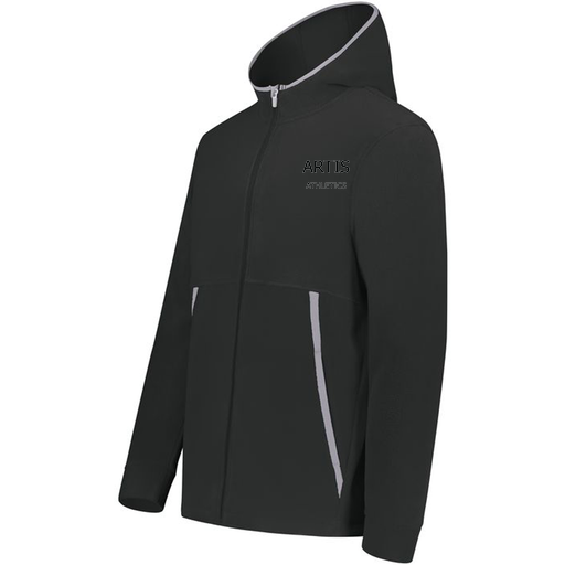[6858.080.XS-LOGO2] Men's Chill Full Zip Fleece (Adult XS, Black)