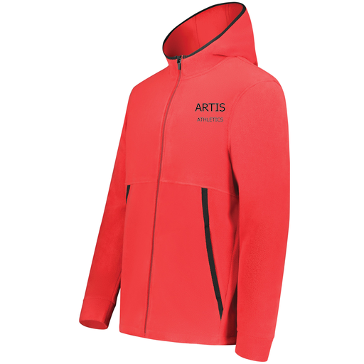 [6858.083.XS-LOGO2] Men's Chill Full Zip Fleece (Adult XS, Red)