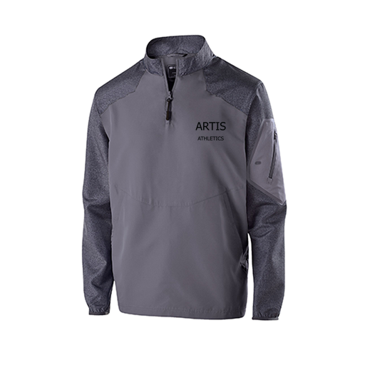 [229155.H60.XS-LOGO2] Men's Raider LS Pullover (Adult XS, Gray)