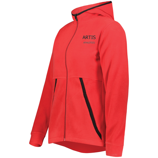 [6860.083.XS-LOGO2] Ladies Chill Full Zip Fleece (Female Adult XS, Red)
