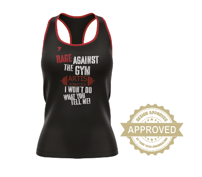 Women's Black Noon Racerback Artis